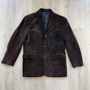 Brown Alfani Leather Blazer